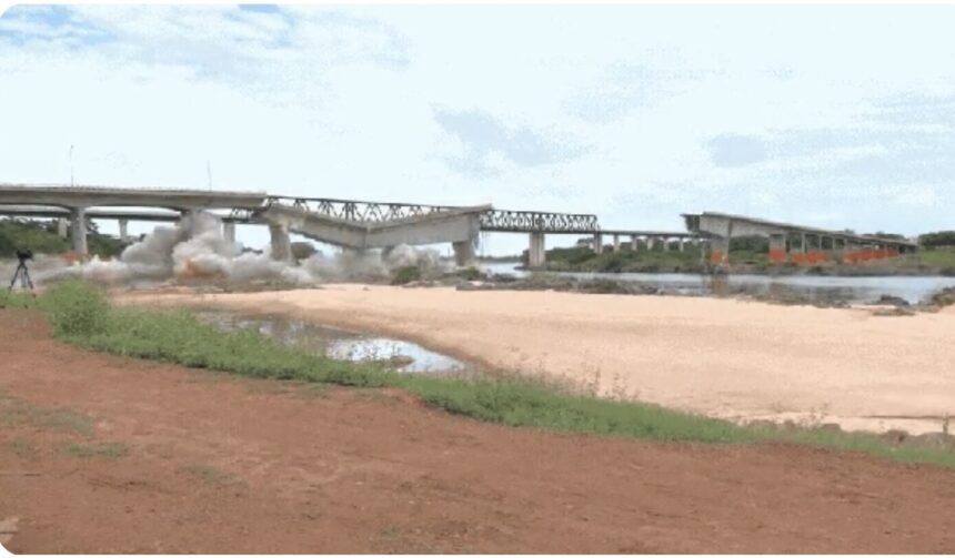 em-15-segundos:-plataformas-que-sobraram-de-ponte-que-desabou-entre-o-tocantins-e-o-maranhao-sao-implodidas 