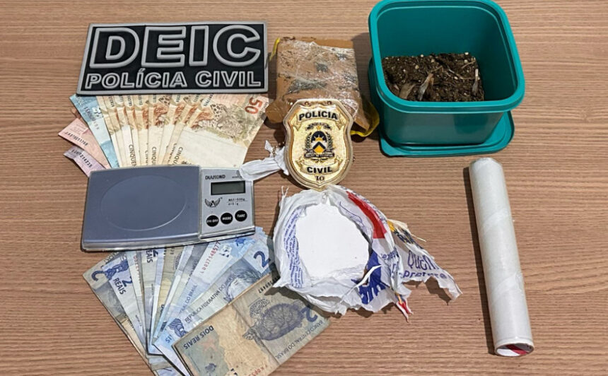 em-paraiso-do-tocantins,-policia-civil-desarticula-ponto-de-venda-de-entorpecentes-e-prende-suspeito-de-trafico