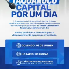 dia-1o-de-junho:-poderes-legislativo-e-executivo-de-palmas-terao-sedes-transferidas-para-taquarucu