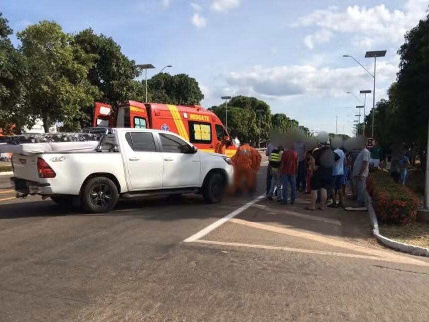 mulher-morre-apos-ser-atropelada-por-caminhonete-enquanto-atravessava-trecho-da-br-153 