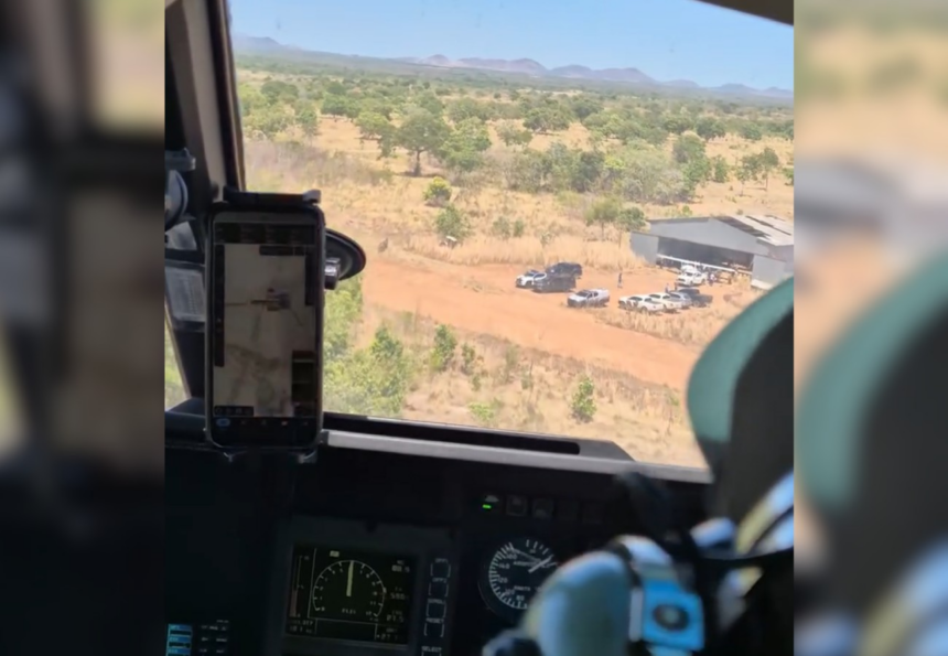 veja-imagens-da-pista-clandestina-onde-pousou-aeronave-recheada-de-cocaina-no-sudeste-do-tocantins