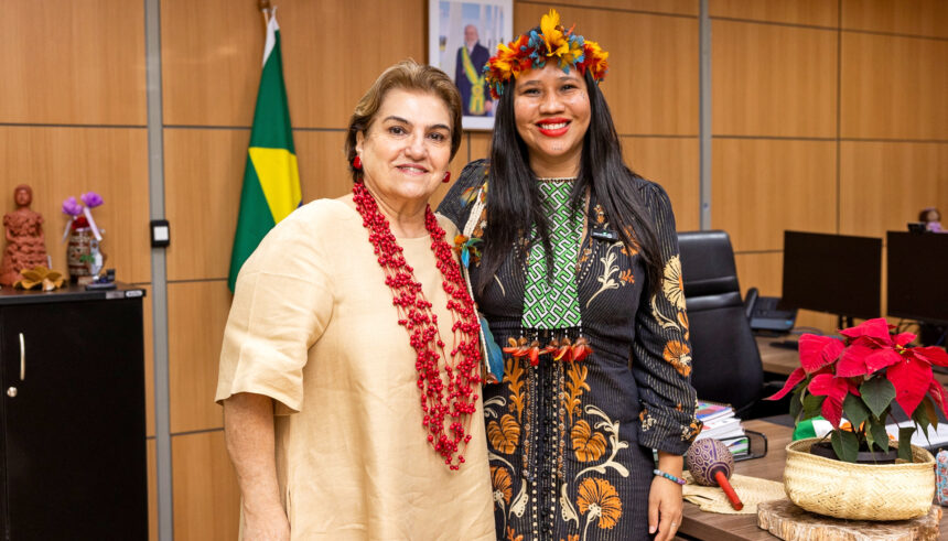 ministra-e-secretaria-alinham-parceria-para-fortalecer-a-seguranca-e-direitos-das-mulheres-indigenas-na-ilha-do-bananal