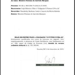 agora-aliado-do-vice,-iraja-desiste-de-recurso-no-tse-em-aije-contra-chapa-de-wanderlei-e-laurez-em-2022