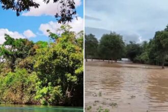 rompimento-de-barragem-atingiu-ponto-turistico-no-tocantins;-veja-antes-e-depois