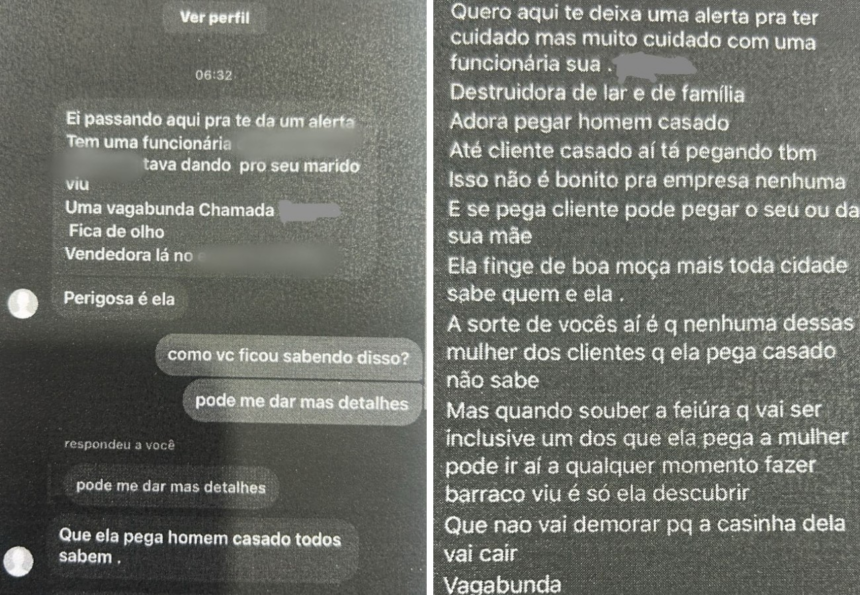 ‘finge-de-boa-moca’:-veja-mensagens-enviadas-por-mulher-que-criou-perfil-falso-para-difamar-ex-colega-de-trabalho