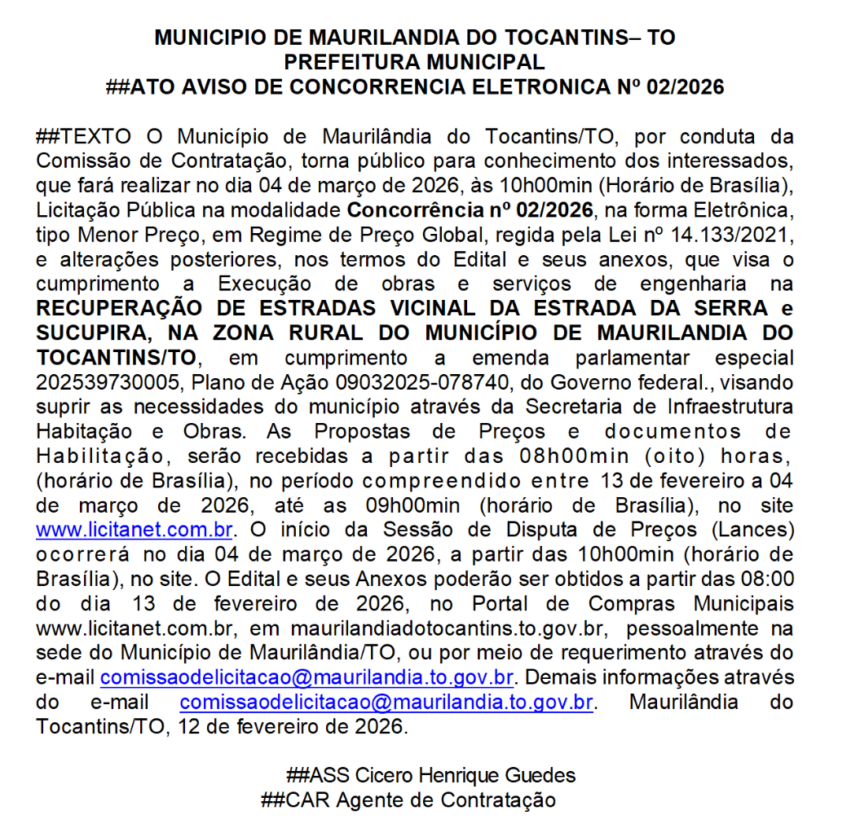 prefeitura-de-maurilandia-do-to-–-ato-aviso-de-concorrencia-eletronica-no-02/2026
