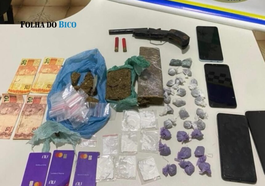 axixa:-quatro-homens-sao-detidos-com-drogas,-arma-e-material-para-trafico