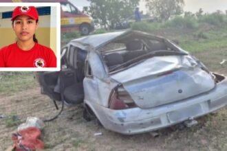 adolescente-de-12-anos,-aluna-do-bombeiro-mirim,-morre-em-capotamento-na-br-235;-motorista-foi-preso