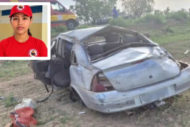 adolescente-de-12-anos,-aluna-do-bombeiro-mirim,-morre-em-capotamento-na-br-235;-motorista-foi-preso