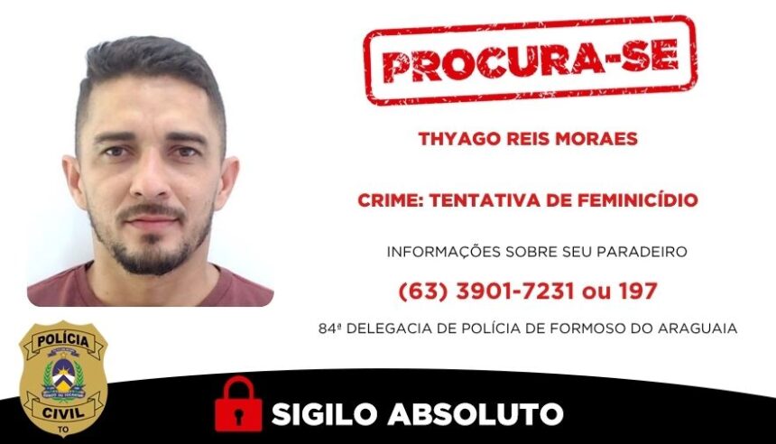 policia-civil-do-tocantins-procura-foragido-por-tentativa-de-feminicidio-na-regiao-de-formoso-do-araguaia